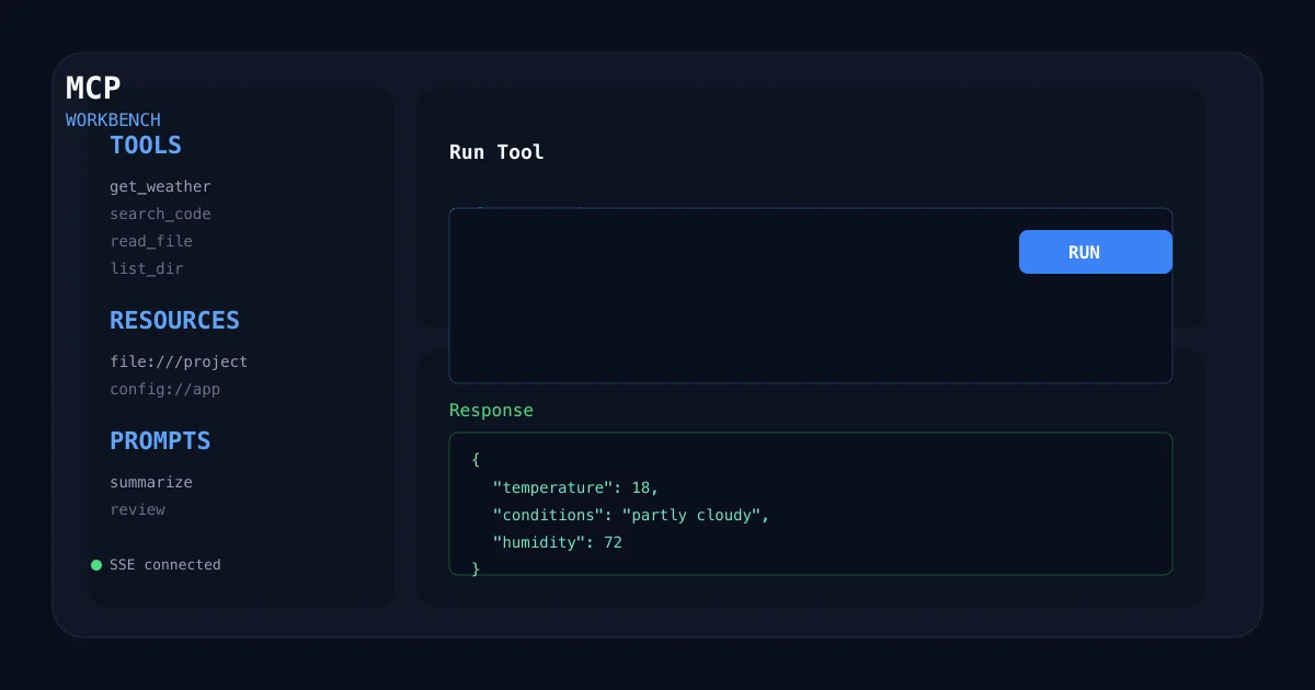 MCP Workbench – Visual debugger for MCP servers