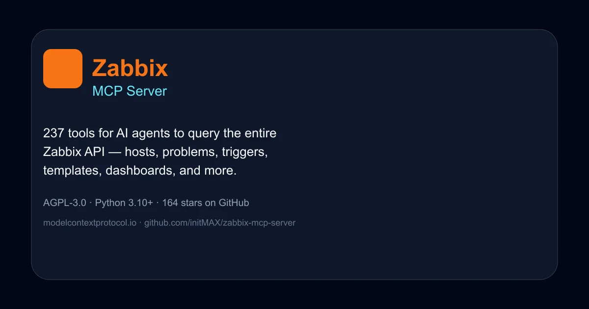 Zabbix MCP Server product thumbnail
